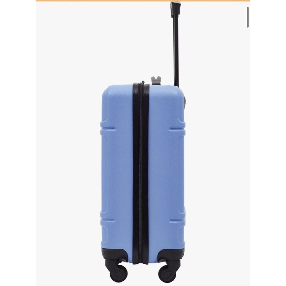 Travelers Club Skyline 22" Carry-On Hardside Luggage - Baby Blue travel bag - Picture 9 of 16